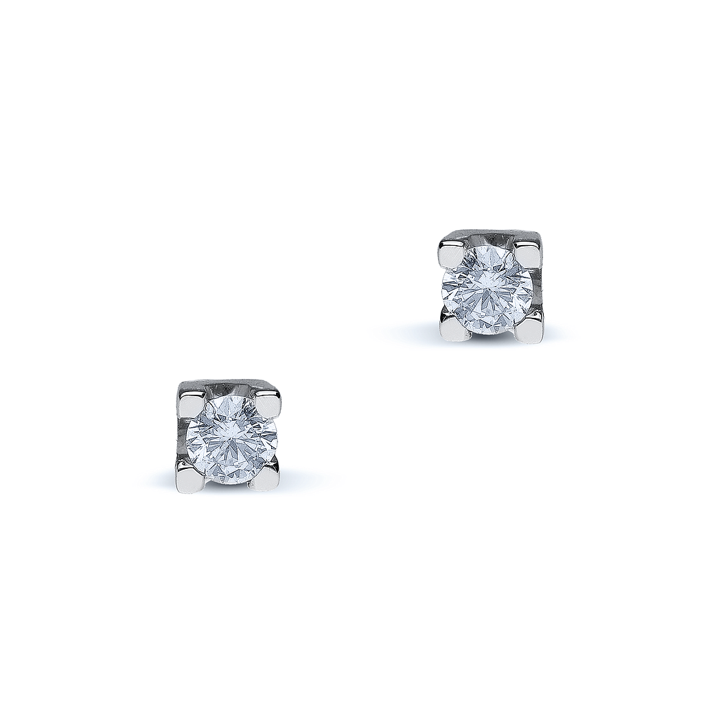 GENEVE CLASSIC EARRINGS 1.2 18K WHITE GOLD