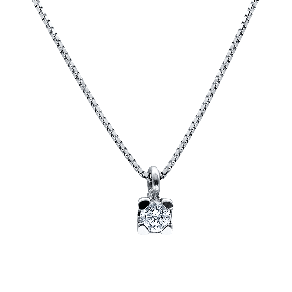 GENEVE CLASSIC NECKLACE 0.95 18K WHITE GOLD 42CM