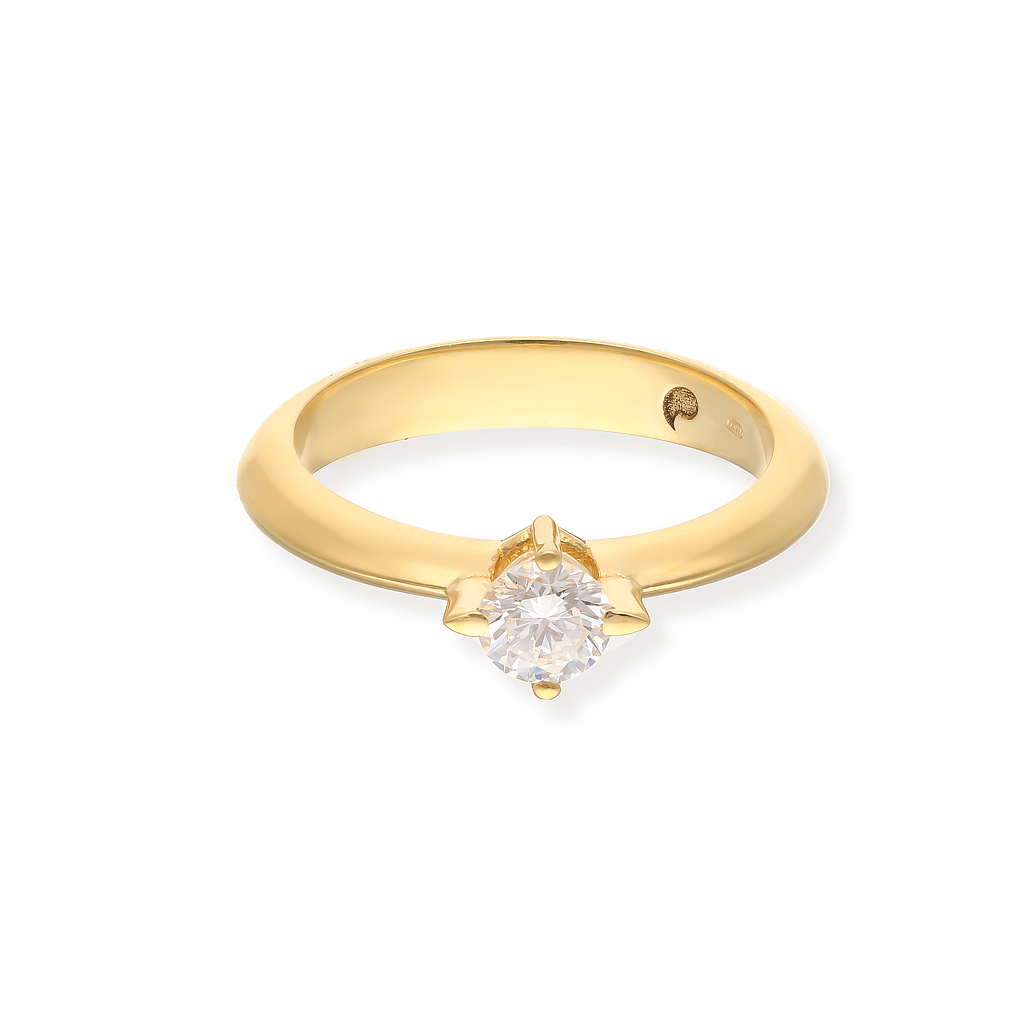GENEVE ENGAGEMENT RING 4.5 18K YELLOW GOLD 14