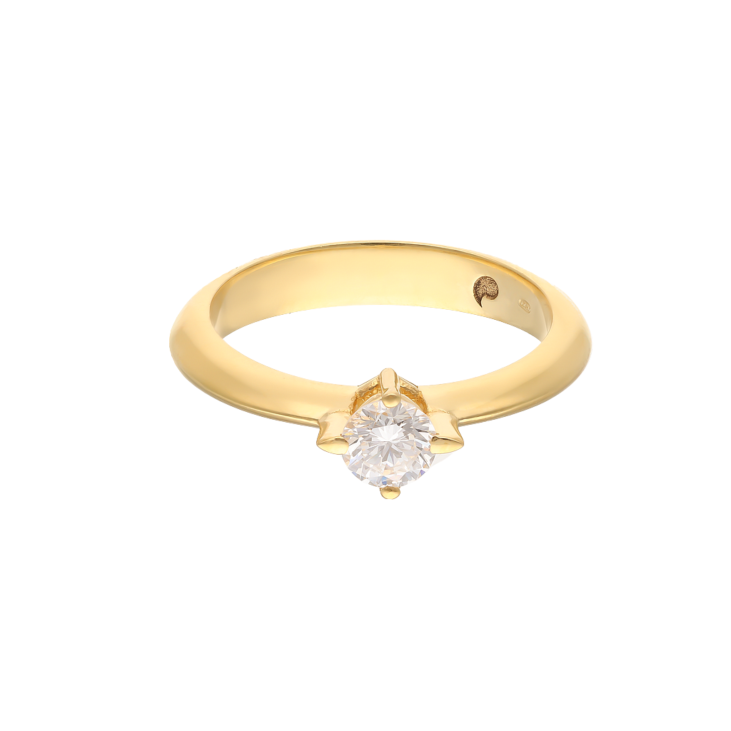 GENEVE ENGAGEMENT RING 4.5 18K YELLOW GOLD 14