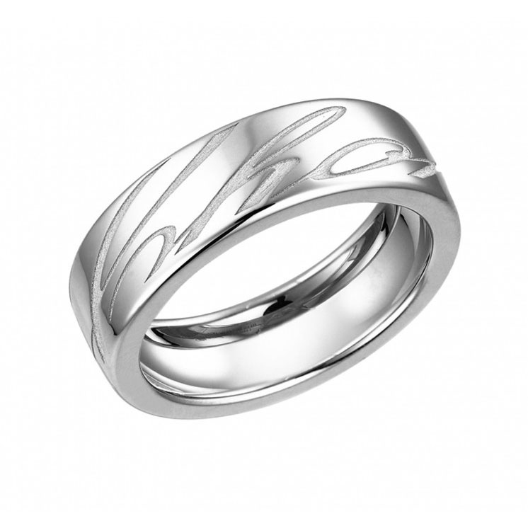 CHOPARD CHOPARDISSIMO RING 8.4 18K WHITE GOLD 55