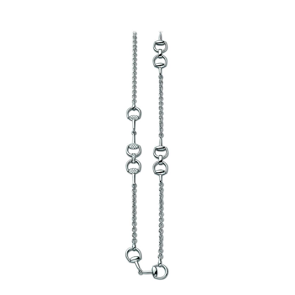 GUCCI HORSEBIT NECKLACE 52.0 18K WHITE GOLD