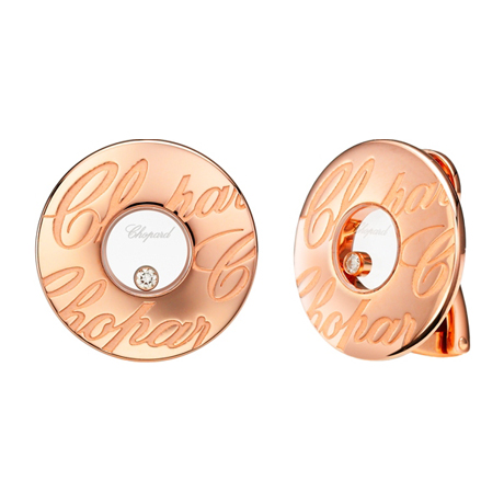 CHOPARD CHOPARDISSIMO EARRINGS 19.0 18K ROSE GOLD