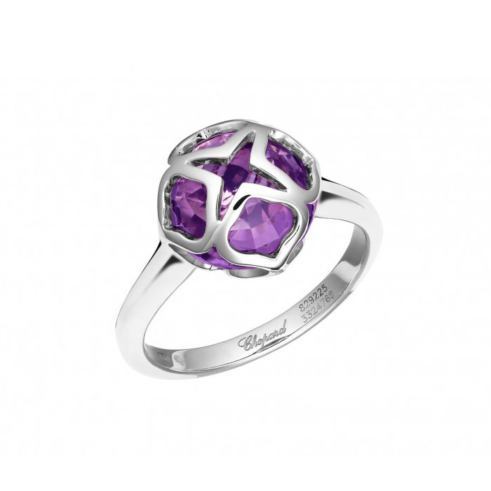 CHOPARD IMPERIALE RING 4.4 18K WHITE GOLD 53