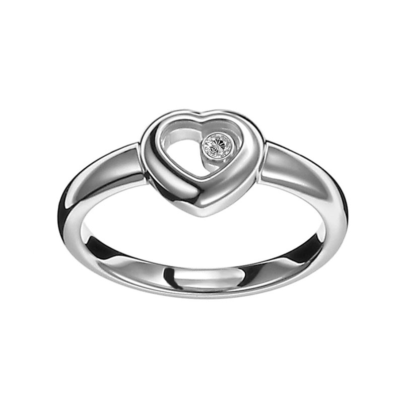 CHOPARD HAPPY DIAMONDS RING 0.0 18K WHITE GOLD 54