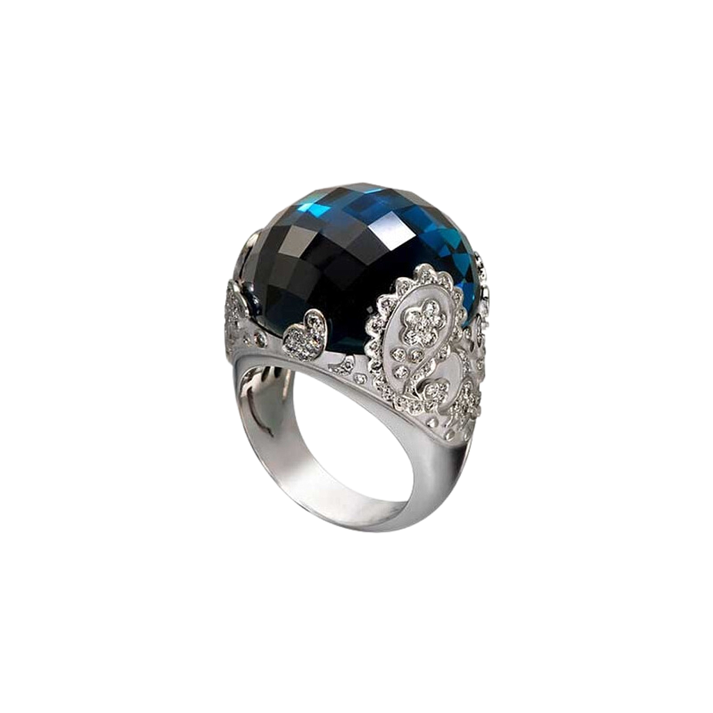 CARRERA Y CARRERA AQUA RING 15.55 18K WHITE GOLD 15