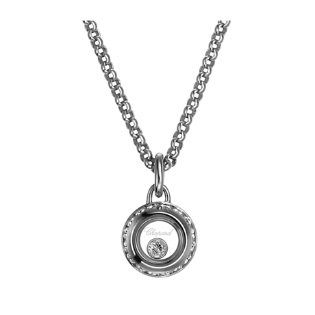 CHOPARD MISS HAPPY NECKLACE 6.9 18K WHITE GOLD