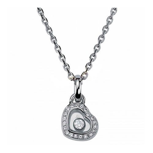 CHOPARD HAPPY DIAMONDS NECKLACE 0.0 18K WHITE GOLD