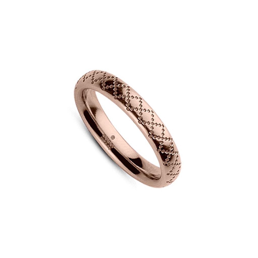 GUCCI DIAMANTISSIMA RING 0.0 18K ROSE GOLD 12