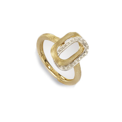 MARCO BICEGO MURANO LINK RING 4.69 18K YELLOW AND WHITE GOLD