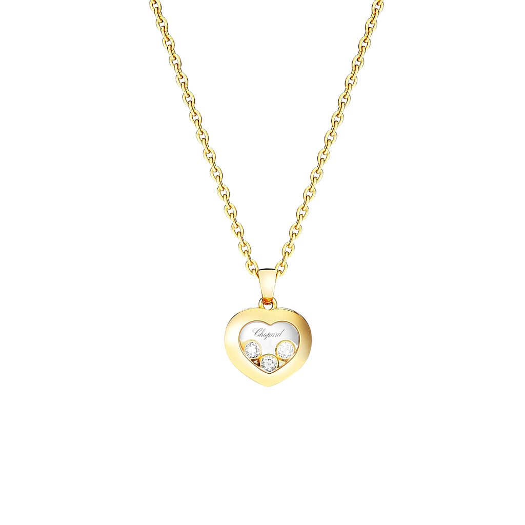 CHOPARD HAPPY DIAMONDS NECKLACE 7.4 18K YELLOW GOLD