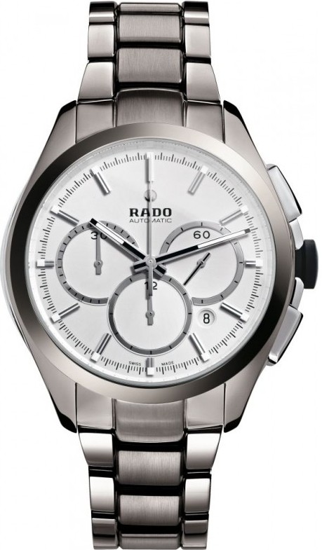 HYPERCHROME SILVER CHRONO AUTOMATIC 45MM STEEL & CERAMIC SILVER STEEL & CERAMIC