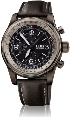 BIG CROWN X1 CALCULATOR AUTOMATIC 46MM STEEL & PVD BLACK LEATHER
