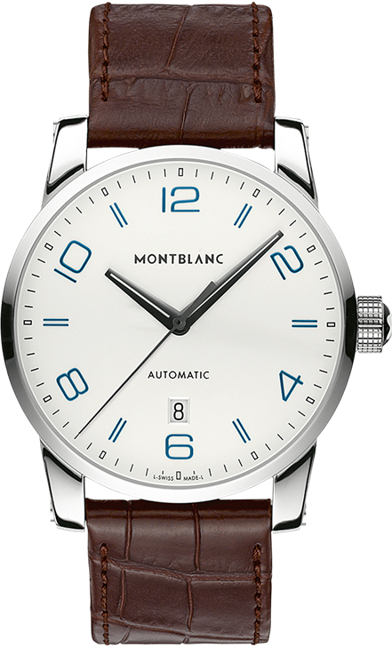 TIMEWALKER DATE AUTOMATIC AUTOMATIC 42MM STEEL SILVER ALLIGATOR