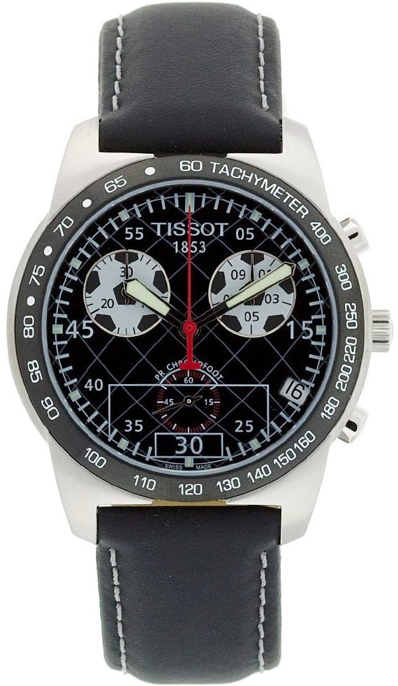 T-TREND PRC 50 QUARTZ 38MM STEEL BLACK LEATHER