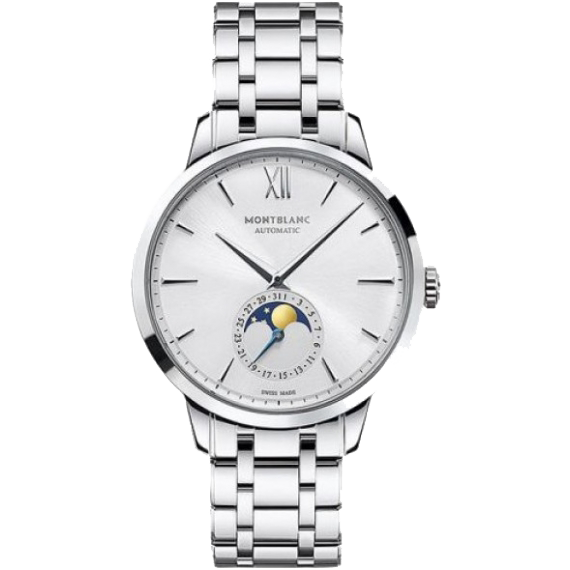 HERITAGE SPIRIT MOONPHASE AUTOMATIC 39MM STEEL SILVER STEEL