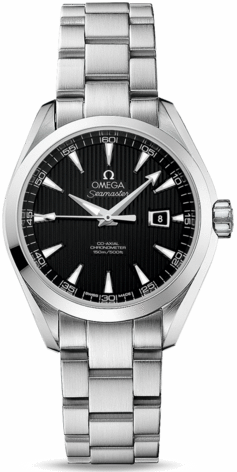 SEAMASTER AQUA TERRA 150M CO AXIAL AUTOMATIC 34MM STEEL BLACK STEEL