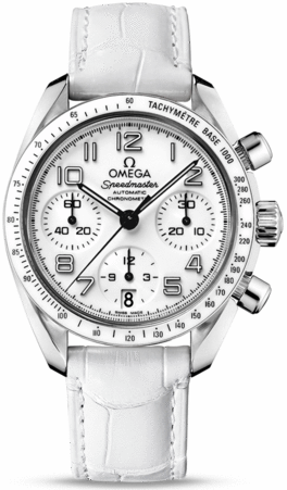 SPEEDMASTER CHRONOGRAFO AUTOMATIC 38MM STEEL WHITE ALLIGATOR