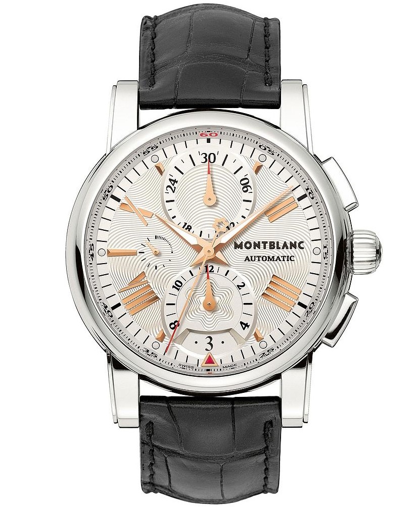 STAR CHRONOGRAPH AUTOMATIC 44MM STEEL SILVER ALLIGATOR