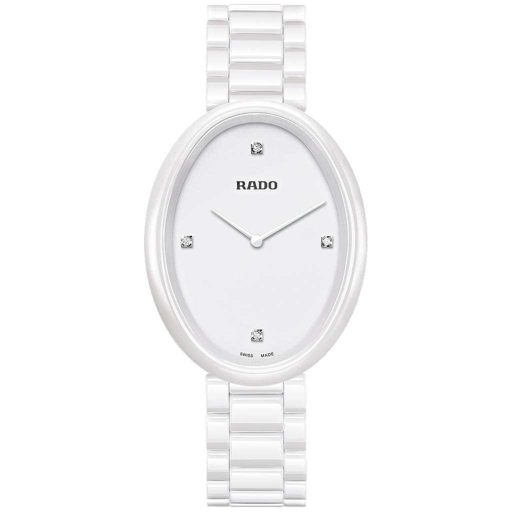 ESENZA TOUCH WHITE QUARTZ 33MM STEEL & CERAMIC WHITE CERAMIC