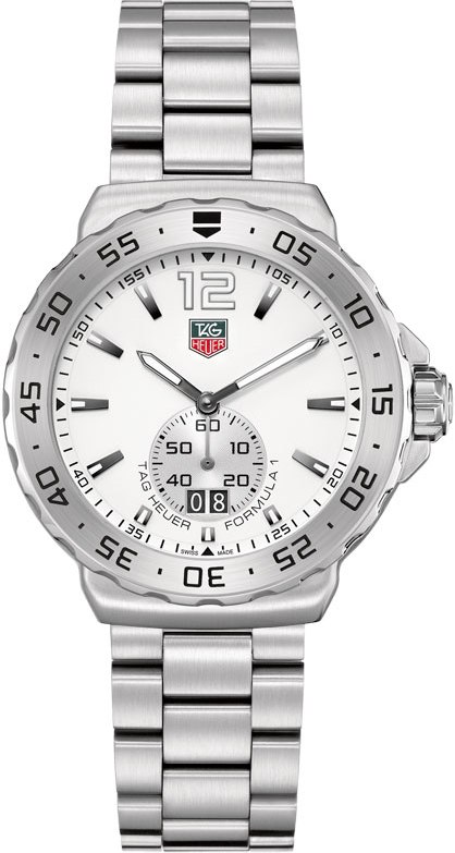 FORMULA 1 GRANDE DATE QUARTZ 42MM STEEL WHITE STEEL
