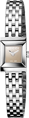 G FRAME SQUARE QUARTZ 18MM STEEL BRONZE STEEL