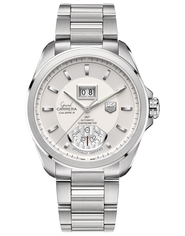 GRAND CARRERA GRANDE DATE GMT CALIBRE 8RS AUTOMATIC 42,5MM STEEL SILVER STEEL