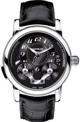 STAR RIEUSSEC CHRONO AUTOMATIC 43MM STEEL BLACK ALLIGATOR