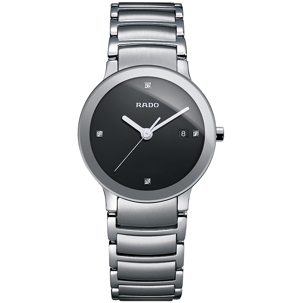 CENTRIX SILVER QUARTZ 28MM STEEL BLACK STEEL