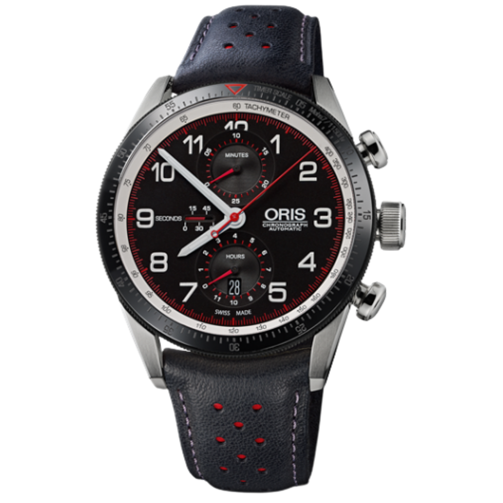 ARTIX GT CHRONO AUTOMATIC 44MM STEEL BLACK LEATHER