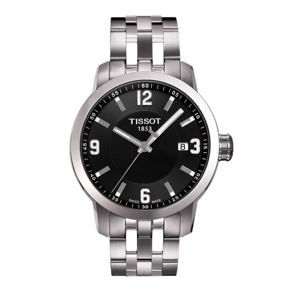 T-SPORT PRC 200 QUARTZ 39MM STEEL BLACK STEEL