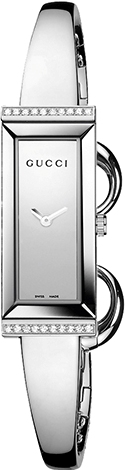 G FRAME RECTANGULAR QUARTZ 34MM STEEL SILVER STEEL