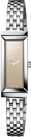 G FRAME RECTANGULAR QUARTZ 34MM STEEL BRONZE STEEL