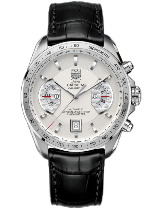 GRAND CARRERA CALIBRE 17 RS CHRONOGRAPH AUTOMATIC 43MM STEEL SILVER ALLIGATOR