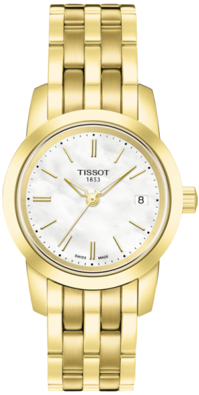 T-CLASSIC DREAM QUARTZ 28MM STEEL & PVD MOTHER OF PEARL STEEL