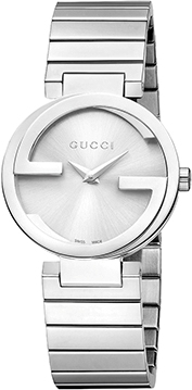 INTERLOCKING SMALL QUARTZ 29MM STEEL SILVER STEEL