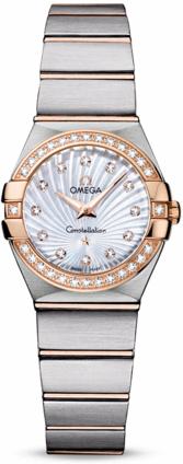 CONSTELLATION QUARTZ 24MM QUARTZ 24MM STEEL MOTHER OF PEARL STEEL & ROSE GOLD