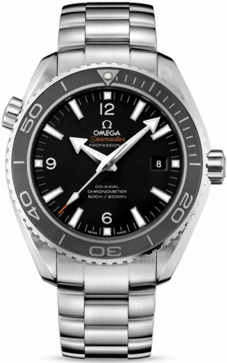 SEAMASTER PLANET OCEAN 600M CO AXIAL  AUTOMATIC 45,5MM STEEL BLACK STEEL