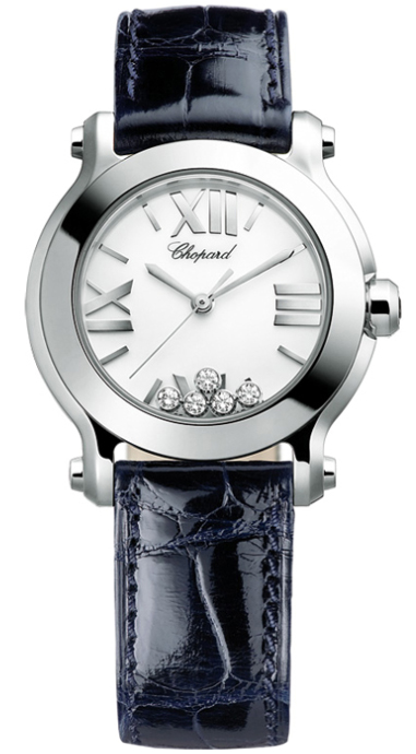 HAPPY SPORT MINI QUARTZ 30MM STEEL WHITE ALLIGATOR