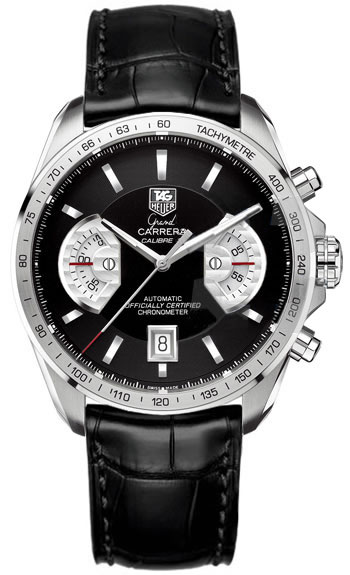 GRAND CARRERA CALIBRE 17 RS CHRONOGRAPH AUTOMATIC 40,2MM STEEL BLACK ALLIGATOR