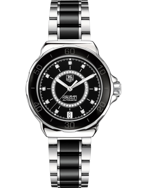 FORMULA 1 CALIBRE 5 AUTOMATIC 37MM STEEL BLACK STEEL & CERAMIC