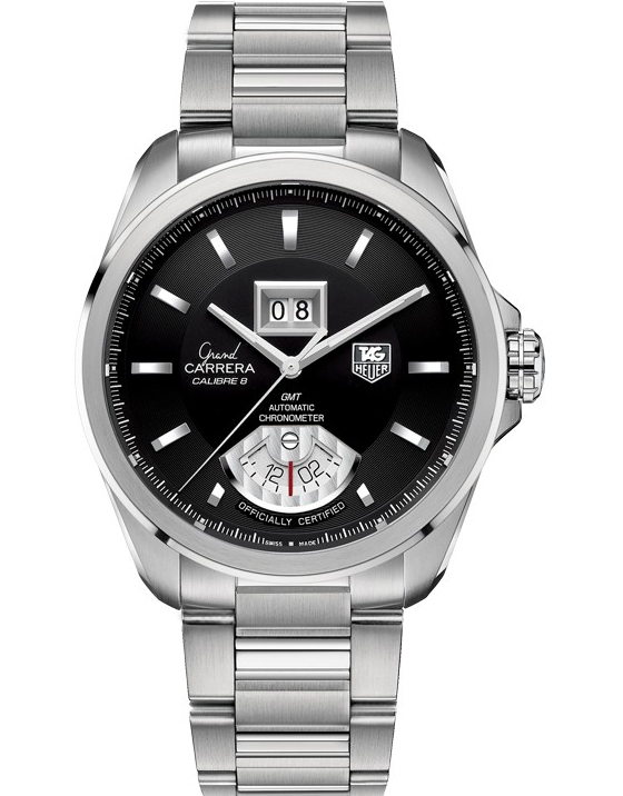GRAND CARRERA GRANDE DATE GMT CALIBRE 8RS AUTOMATIC 42,5MM STEEL BLACK STEEL