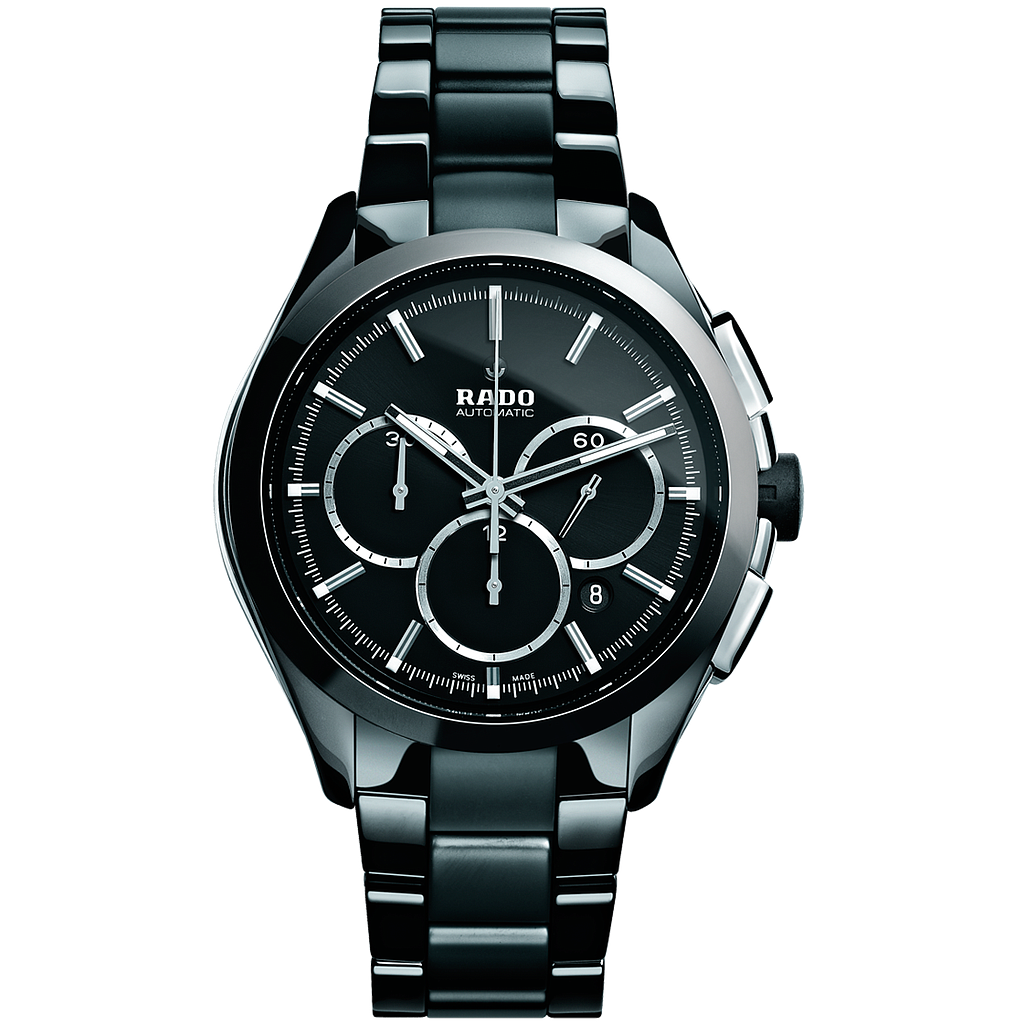 HYPERCHROME BLACK CHRONO AUTOMATIC 45MM STEEL & CERAMIC BLACK CERAMIC