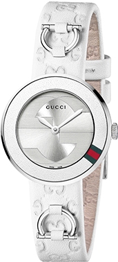 U PLAY SMALL QUARTZ 27MM STEEL SILVER LEATHER