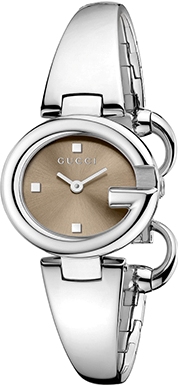 GUCCISSIMA SMALL QUARTZ 27MM STEEL BROWN STEEL
