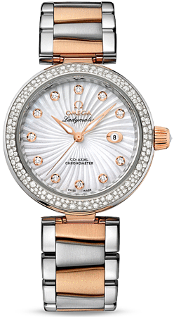DE VILLE LADYMATIC AUTOMATIC 34MM STEEL & ROSE GOLD MOTHER OF PEARL STEEL & ROSE GOLD