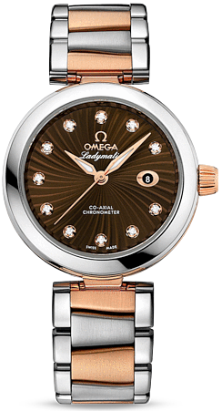 DE VILLE LADYMATIC AUTOMATIC 34MM STEEL & ROSE GOLD BROWN STEEL & ROSE GOLD