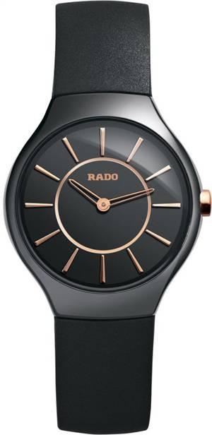 TRUE THINLINE BLACK QUARTZ 30MM STEEL & CERAMIC BLACK RUBBER