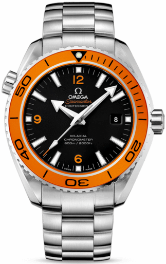 SEAMASTER PLANET OCEAN 600M CO AXIAL  AUTOMATIC 45,5MM STEEL BLACK STEEL