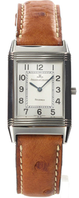 REVERSO CLASSIQUE MANUAL WOUND STEEL SILVER LEATHER